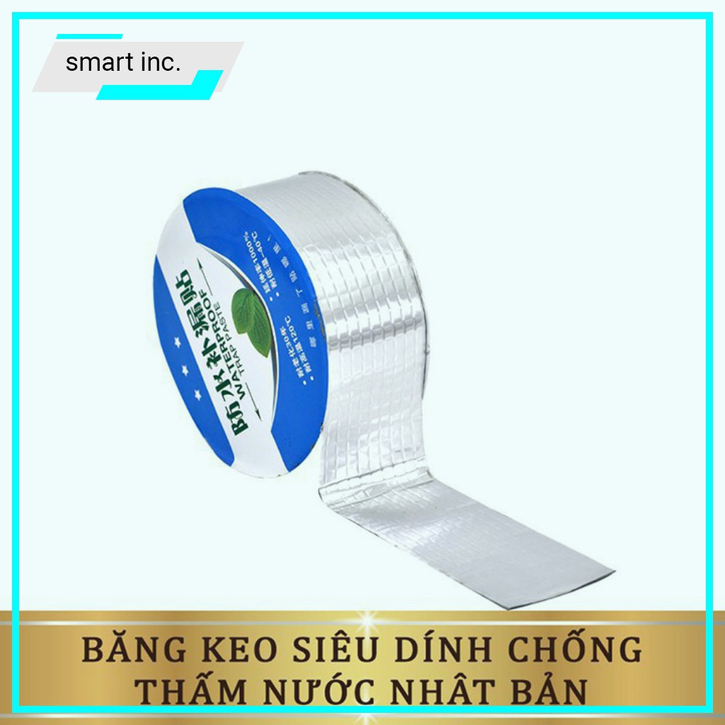 Băng Keo Chống Thấm Vá Dính Mọi Vật Liệu Chịu Nhiệt Băng Dính Chống Thủng Dột Nước Dán Chắc Cho Mái Tôn Ống Nước 5m