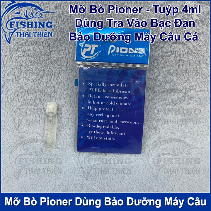 Mỡ Bò Pioner Dùng Bôi Trơn Nhông Bạc Đạn Bảo Dưỡng Máy Câu Cá Tuýp 4ml