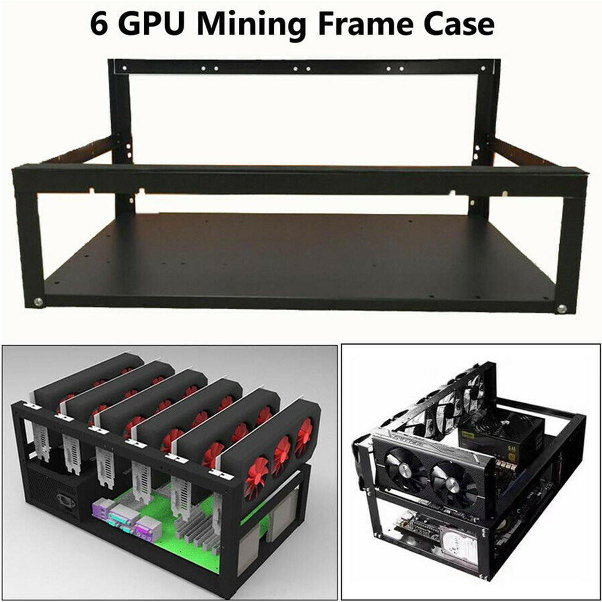 Giá Đỡ Bảng Mạch Đồ Họa 6-8 Gpus Secc | BigBuy360 - bigbuy360.vn