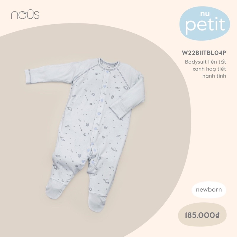 NOUS Bodysuit Newborn sơ sinh thương hiệu NOÛS cho bé