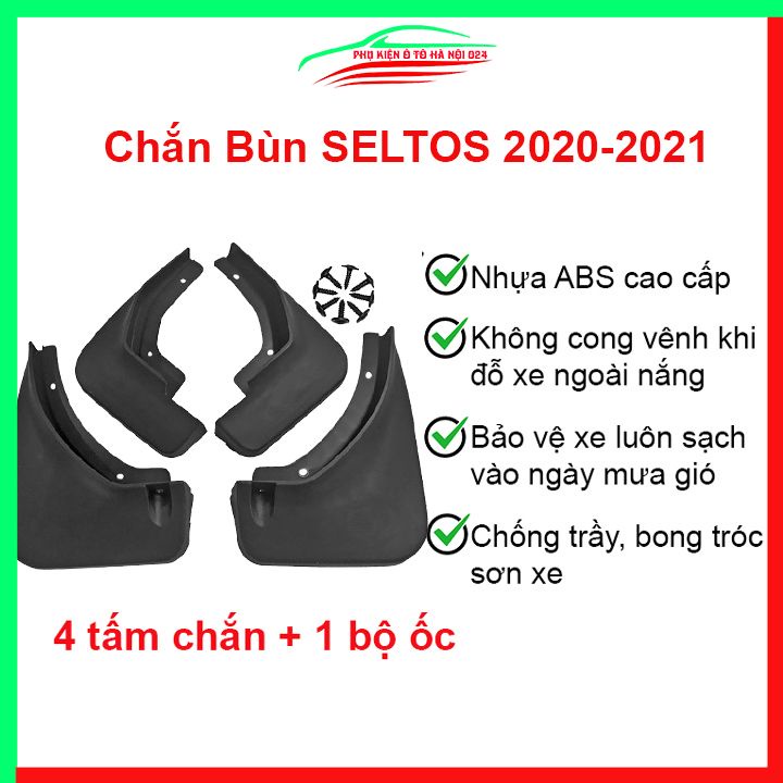 Bộ 4 chắn bùn Seltos 2020-2021 chuẩn theo xe