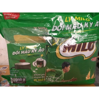 Combo 4 gói milo + ly milo đổi màu
