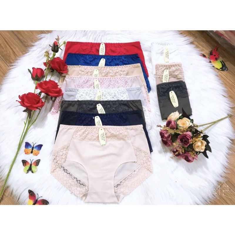 Quần lót siêu bền,siêu kháng khuẩn,không gây viền hằn lên da chất liệu su đúc phối ren hấp dẫn