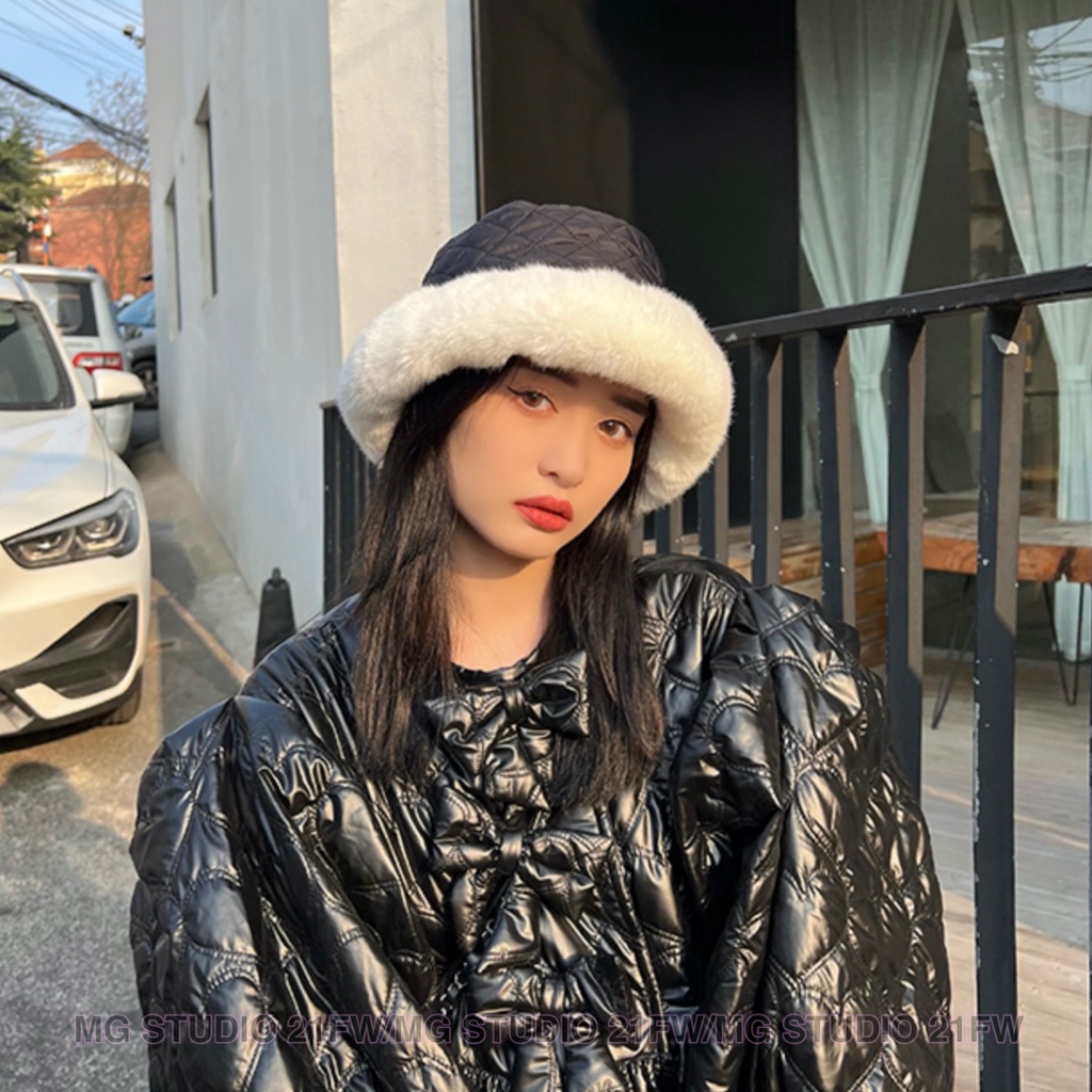 Mũ giữ ấm MG STUDIO vải bông dành cho mùa đông 3 màu sắc lựa chọn