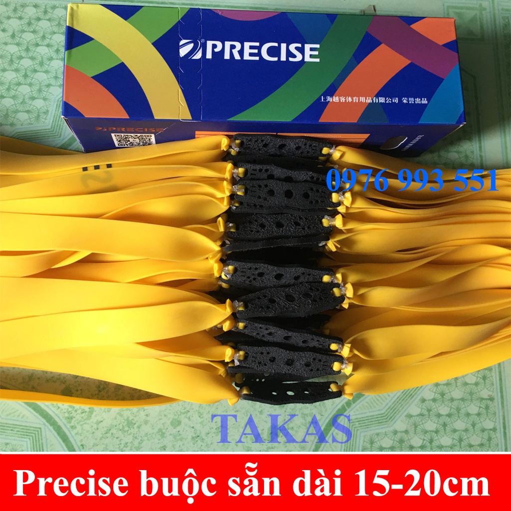 dây thun ná cao su Presice 0.55-0.65-0.75mm,dài 15cm tới 20cm
