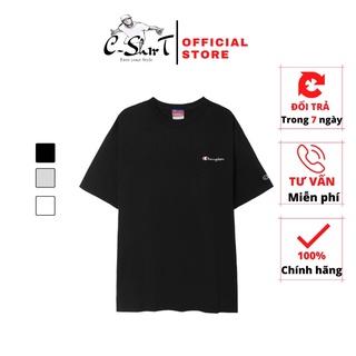 Áo thun CHAMPION mẫu thêu Heritage chính hãng, C-Shirt CHAMPION, áo phông ngắn tay trẻ trung