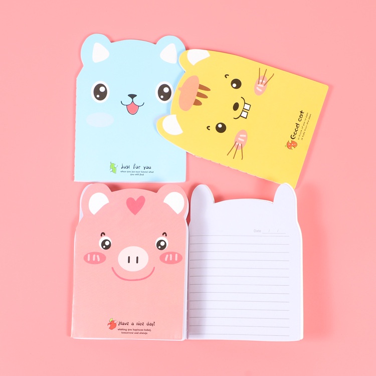 Sổ tay ghi chép hình thú A6 20 trang nhiều hình cute
