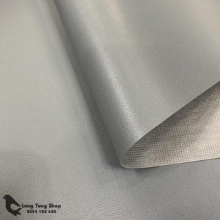 Vải da simili - vải giả da màu xám khổ 1,4m ( HÌNH ẢNH DO SHOP TỰ CHỤP )