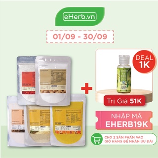 Combo 5 Mặt Nạ Bột Siêu Trắng Da: Cám Gạo, Yến Mạch, Đậu Đỏ, Khoai Tây, Nghệ MILAGANICS (100g/ Túi)