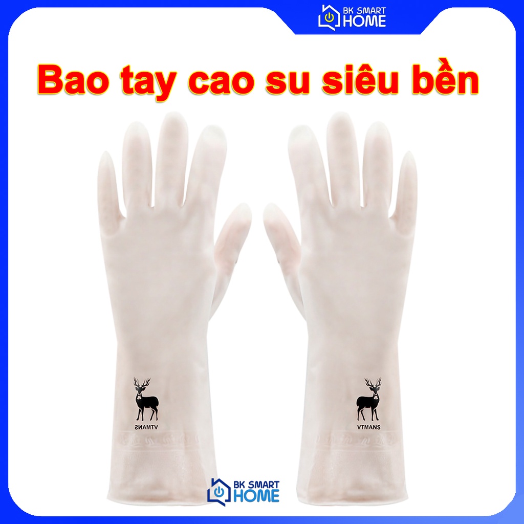 [FreeShip Xtra] Bao tay cao su rửa chén bát, Găng tay đa năng - Bao tay cao su hình con nai Siêu dai, siêu bền