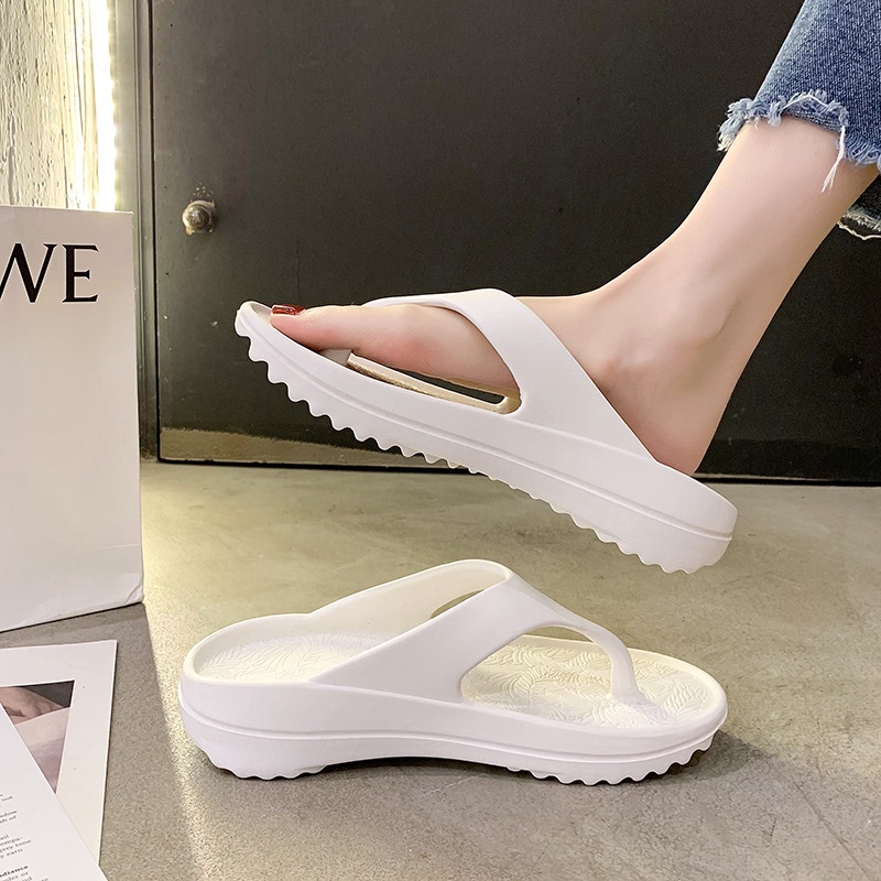 Dép Xỏ Ngón Nam Nữ Đế 4Cm Phong Cách Mùa Hè Cho Cặp Đôi