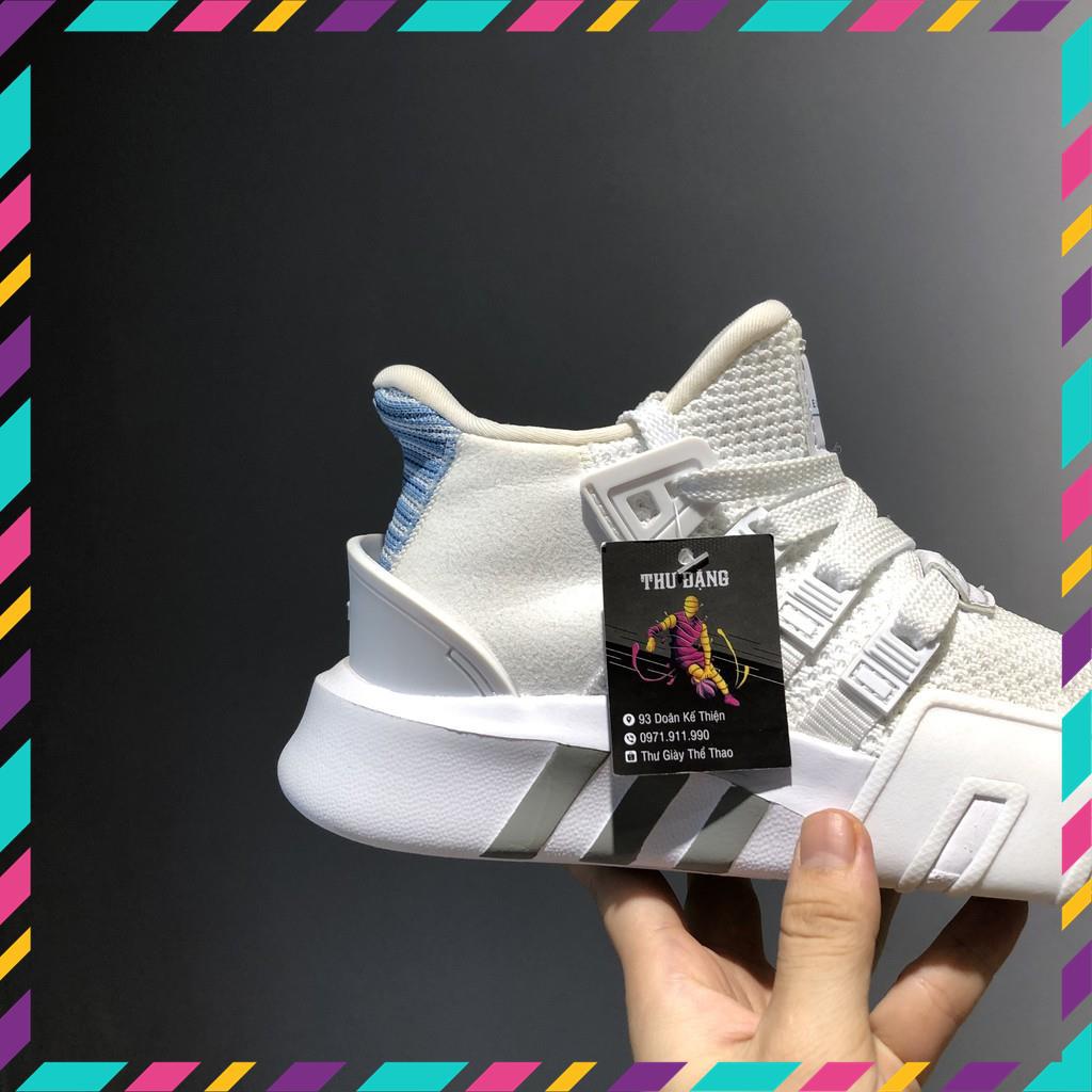 Giày Thể Thao Sneaker eqt màu trắng gót xanh HỖ TRỢ ĐỔI TRẢ TRONG 15 NGÀY !