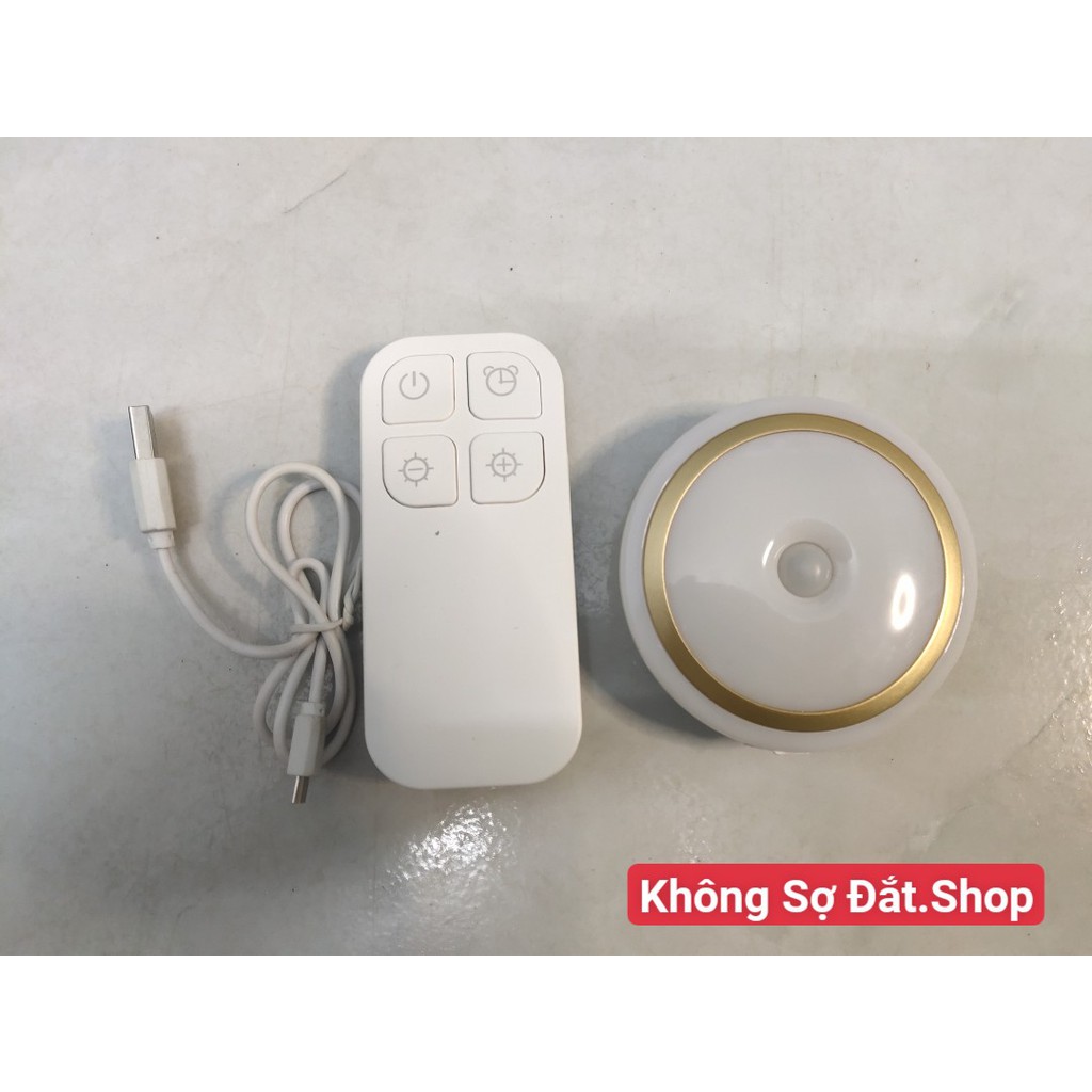 Đèn Ngủ Không Dây 5 Bóng Led Điều Khiển Từ Xa