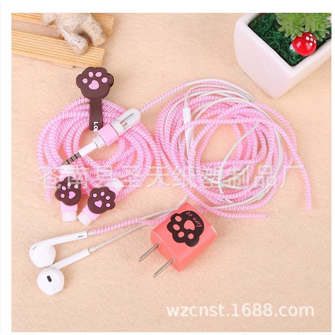 Bộ cuốn bảo vệ dây sạc & tai nghe hình thú | BigBuy360 - bigbuy360.vn