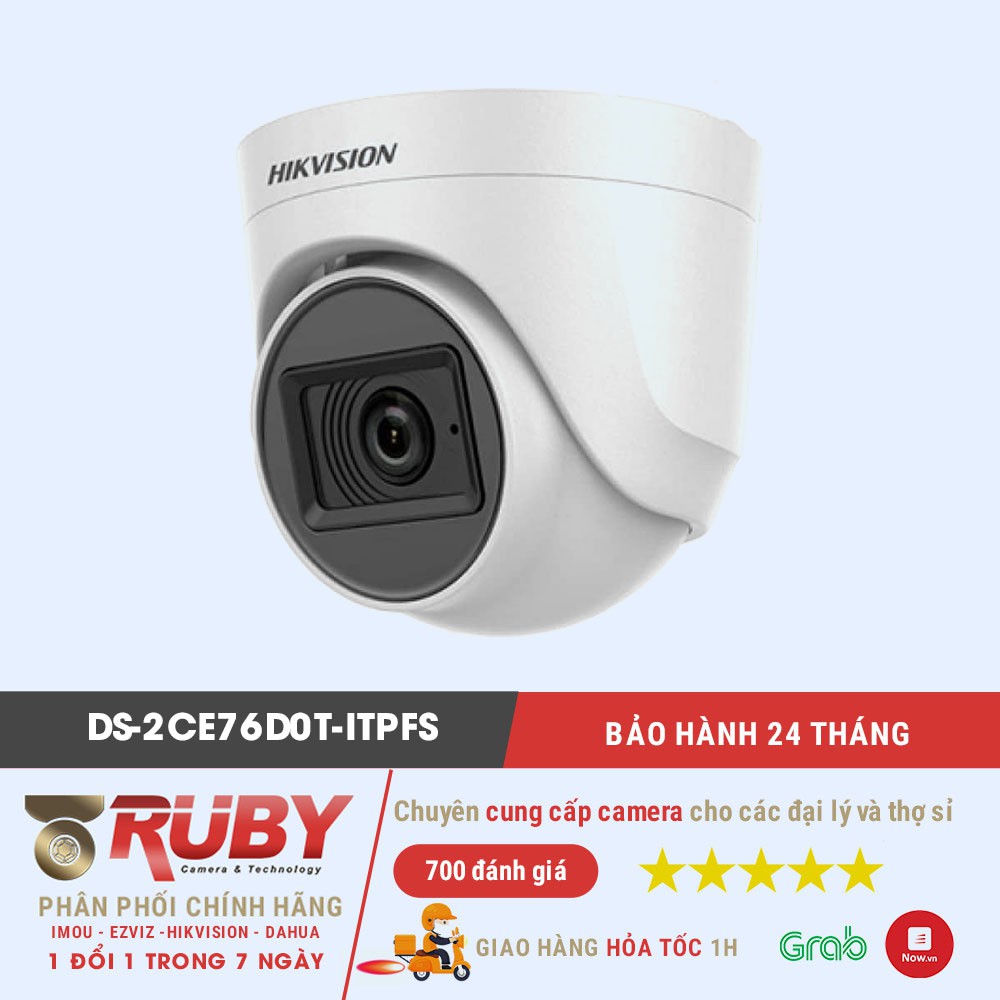 Camera an ninh Hikvision DS-2CE76D0T-ITPFS