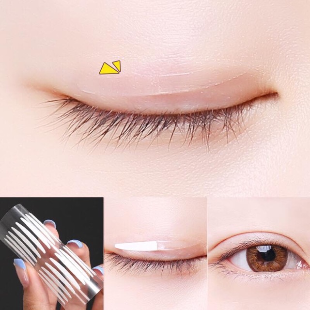 Miếng dán kích mí 2 mặt trong suốt - định hình mí cả lúc ngủ