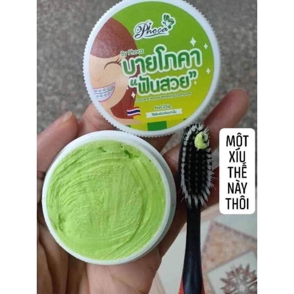 Kem Đánh Răng 💝Thái Lan💝 Hộp Kem Đánh Răng Thảo Mọc By Phoca Dành Cho Người Niềng Răng 25g