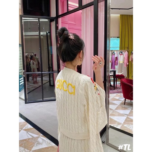 Cadigan gc hoa thêu