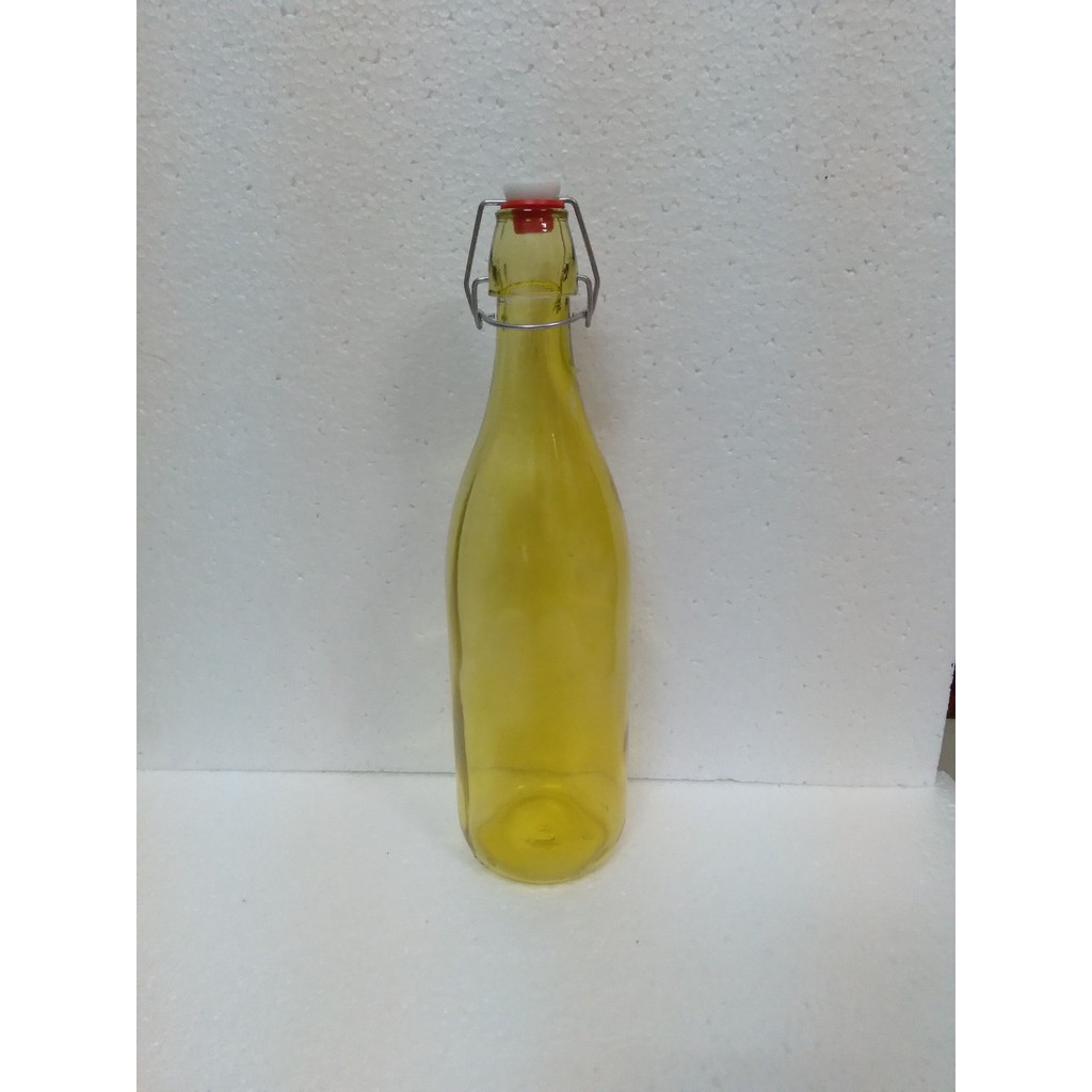 Chai Thủy Tinh Tròn Giara Đựng Sữa 1000ml Đủ màu