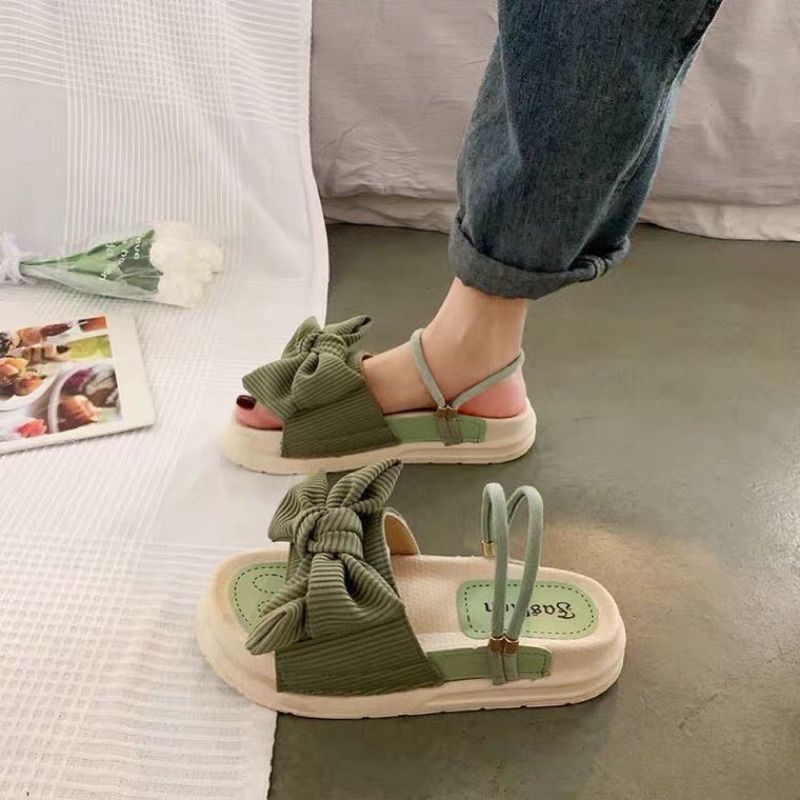 Sandal phối nơ