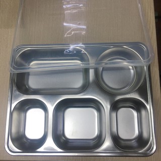 khay cơm inox sâu lòng ( combo 10 bộ cả nắp )