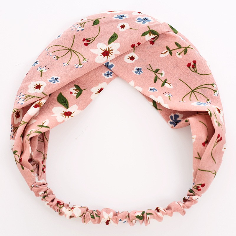 Turban phối hoa dễ thương vải lụa TB57