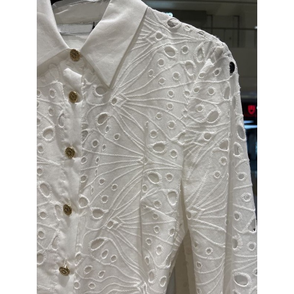 Váy mini ZR thêu đục lỗ