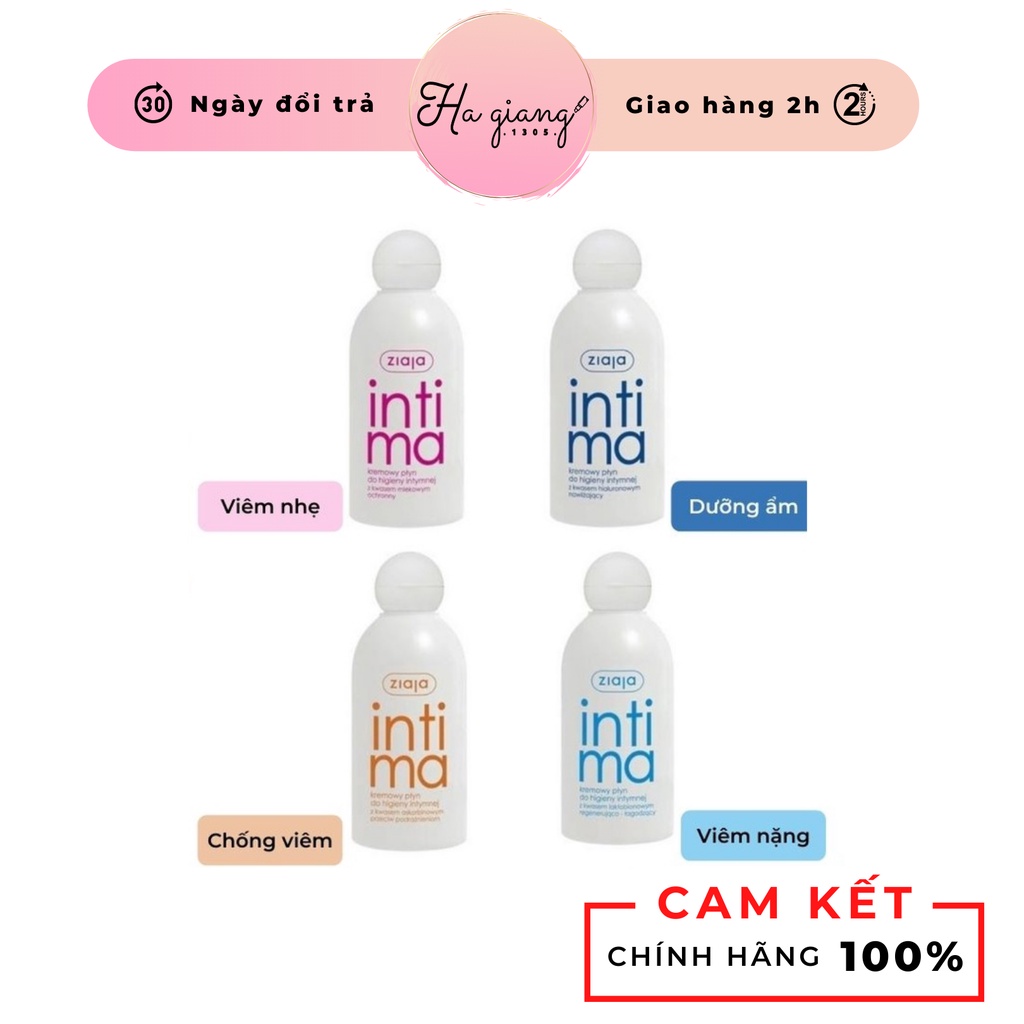 Dung dịch vệ sinh Intima Ziaja 200ml loại bỏ mùi hôi, vi khuẩn cho cả nam và nữ