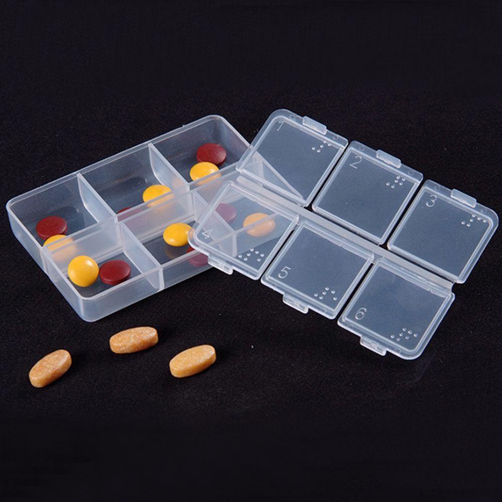☆YOLA☆ Home Pill Boxes Storage Medicine Holder 6-day Braille New Plastic Case Tablet Container