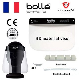 Tấm chắn giọt bắn bolle dfs4 faceshield black, chống động sương và đệm xốp lót trán