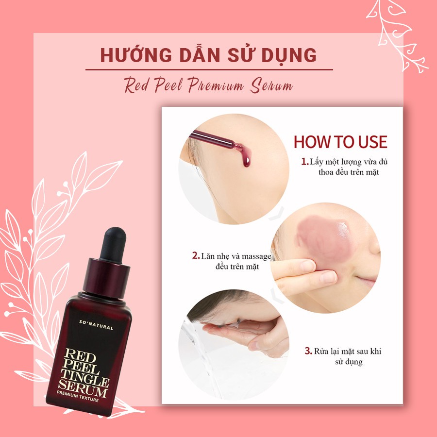 Thay da sinh học Red Peel Tingle 20ml Hàn Quốc Zuka Beauty sạch da tẩy tế bào chết