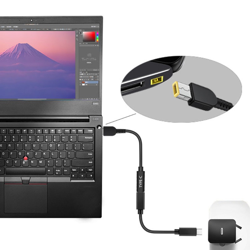 Dây Cáp Sạc zzz 65W USB C PD Type C Cho Lenovo Thinkpad