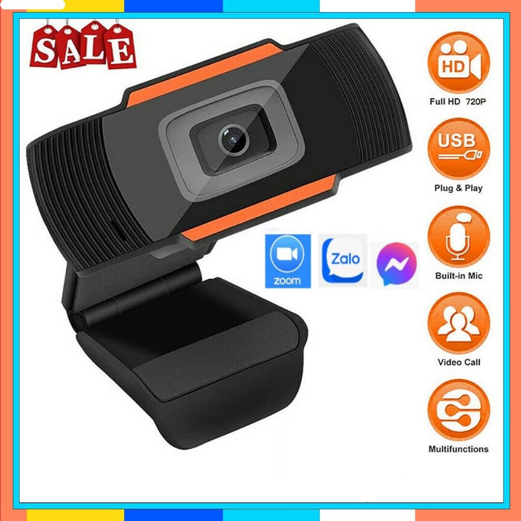 Webcam máy tính có mic Mitsunal HD720p, Tự động lấy nét nhanh, Tích hợp micro stereo khử ổn, [QUAY CHỮ CỰC NÉT] | BigBuy360 - bigbuy360.vn