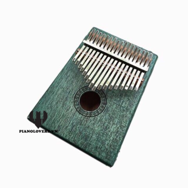 Đàn Kalimba gỗ cao cấp 17 phím Stiller vintage xanh lá - Thumb Piano 17 keys - HÀNG CÓ SẴN