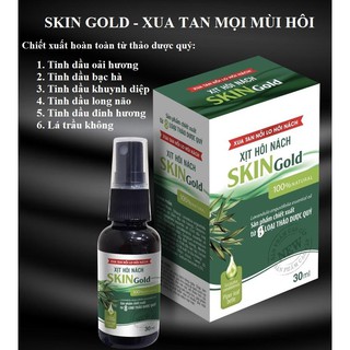 Xịt Hôi Nách SKIN GOLD Khử Mùi Hôi Nách, Khử Mùi Cơ Thể, Giảm Tiết Mồ Hôi Nách,Giúp Vùng Nách Khô Thoáng