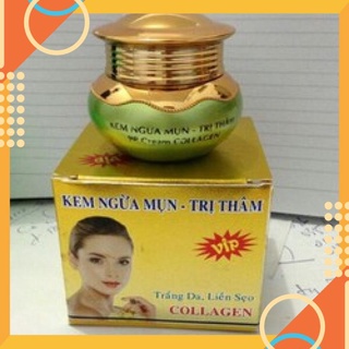 Kem mụn thâm trắng da mờ sẹo linh chi vàng 25g