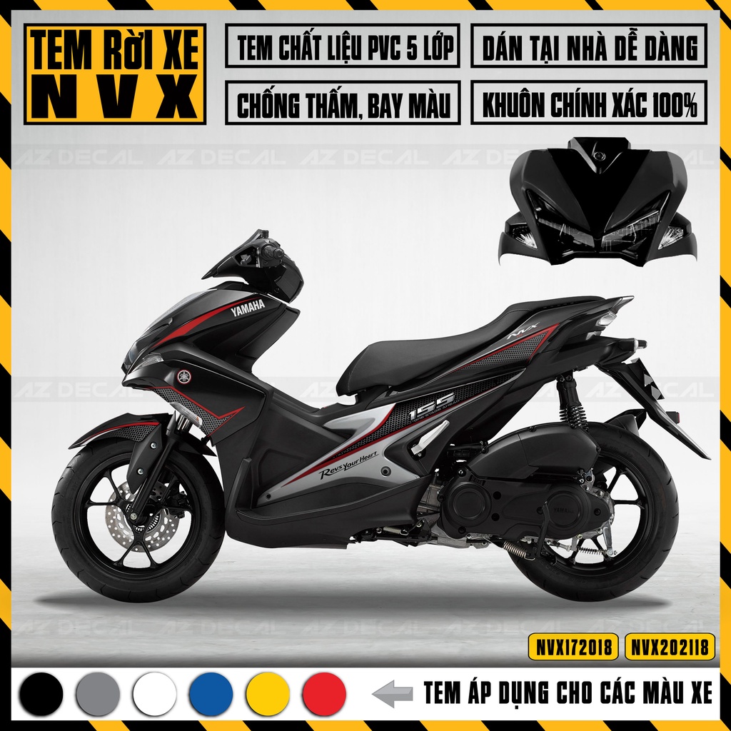 Tem Rời Xe Yamaha NVX Cách Điệu Chống Nước | NVX18 | Decal Chế Dán Xe NVX 2017-2021 Chống Bay Màu