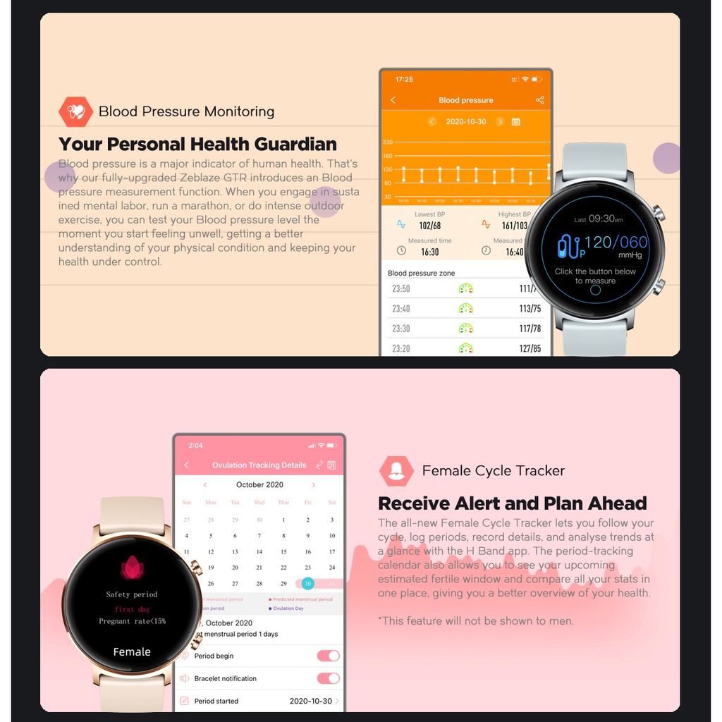 Đồng hồ đeo tay thông minh Zeblaze Gtr 10 theo dõi sức khỏe hiệu quả đa năng cao cấp | BigBuy360 - bigbuy360.vn