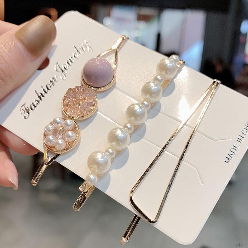 Kẹp tóc đính ngọc trai giả phong cách xinh xắn cho nữ