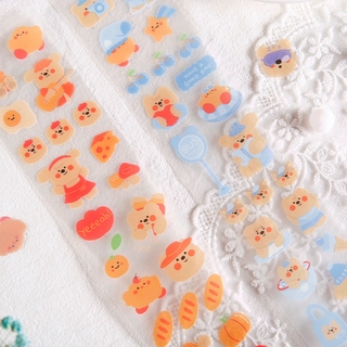 Aroee 1 Pcs Cute Sticker Bear Stickers Diary Scrapbook Decor