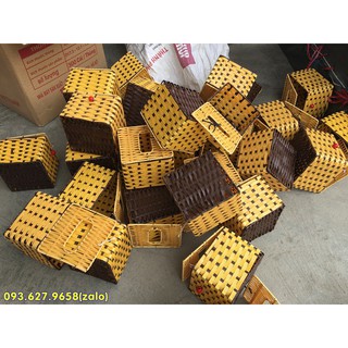 ống giấy đan mây