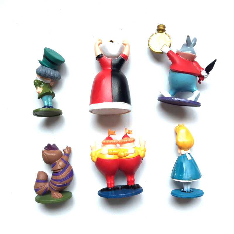 DISNEY Set 6 Mô Hình Nhân Vật Phim Alice Ở Xứ Sở Thần Tiên