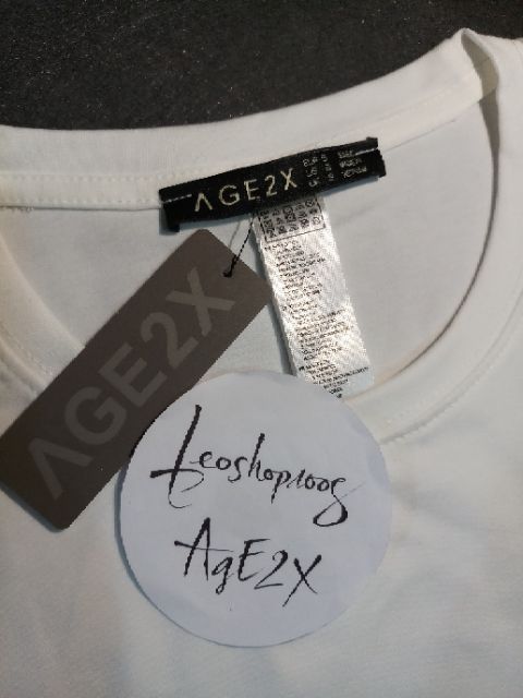Áo thun trơn trắng LOẠI 1 AGE2X | BigBuy360 - bigbuy360.vn