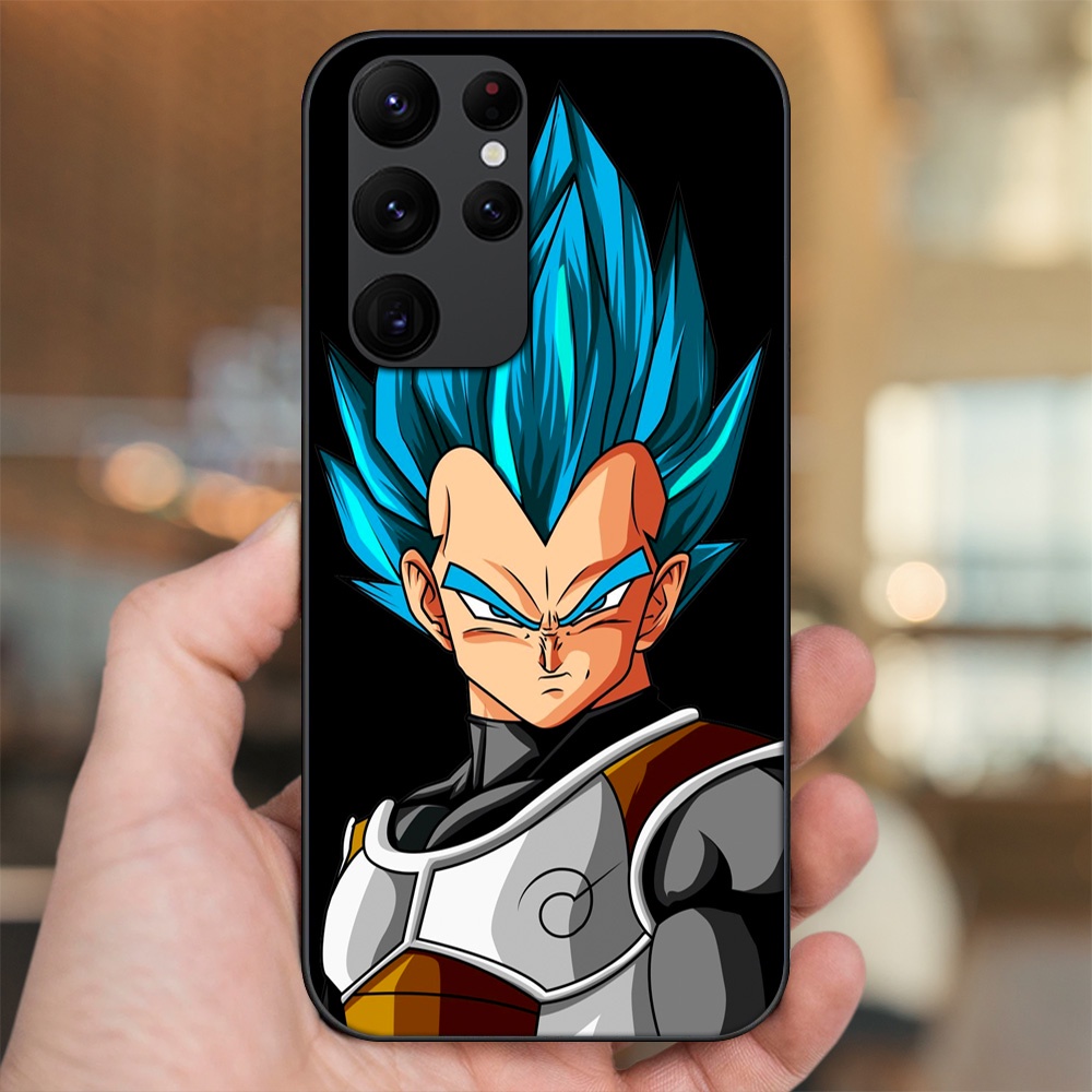 Ốp lưng Samsung S20 Ultra viền đen in hình Vegeta Dragon Ball
