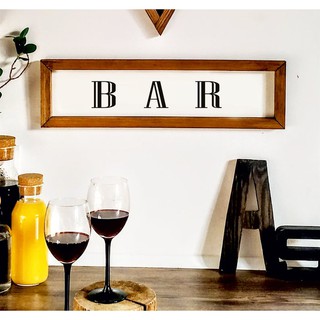 Dấu hiệu bằng gỗ BAR, Nghệ thuật treo tường bằng gỗ, Treo tường, Bảng hiệu trang trí nhà bằng gỗ, Bảng hiệu bằng gỗ