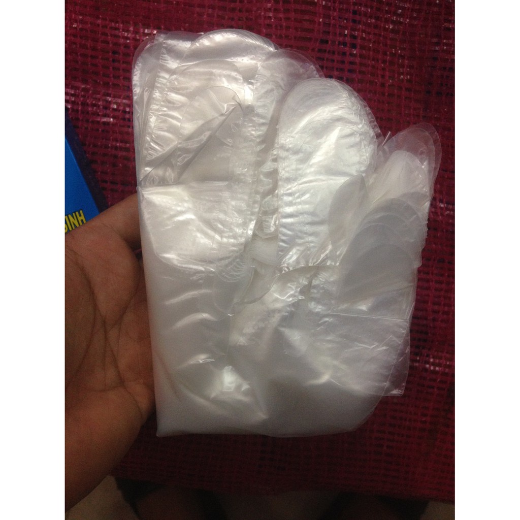 [Tổng Kho Sỉ] [GIA HUY DIET] Hộp 90 Bao Găng Tay Nilon Tiện Dụng Xanh TH002