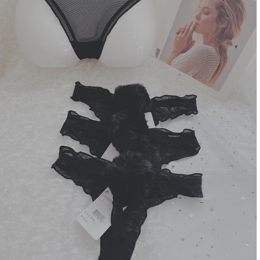 CK060 -Quần lót đuôi thỏ siêu sexy - QUẦN CHÍP XUYÊN THẤU - KELLYWANG