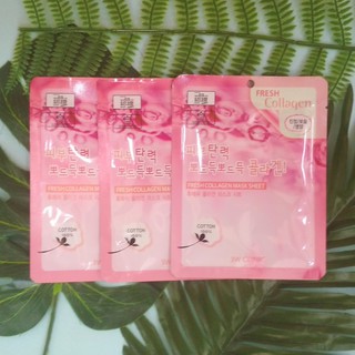 Mặt nạ Collagen Mỹ phẩm dưỡng da thiên nhiên chăm sóc da chính hãng Hàn Quốc 3W Clinic Fresh Collagen mask sheet