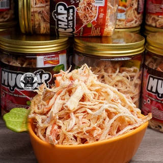 Mực xé sợi hấp cốt dừa loại ngon hộp 160g