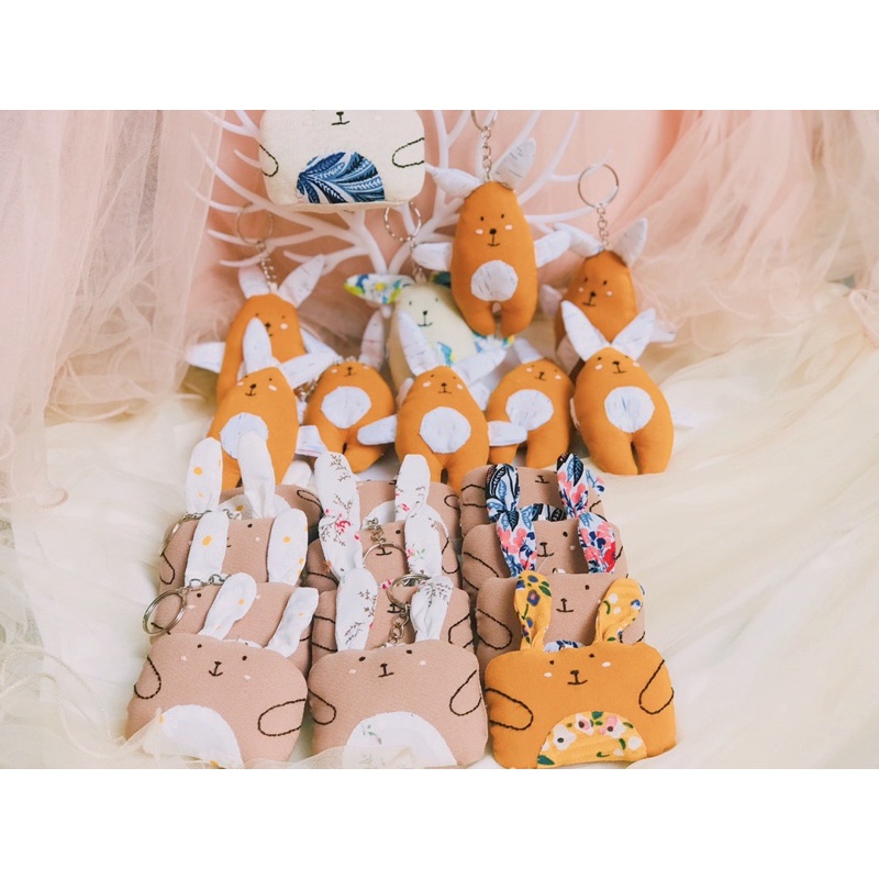 Móc khoá vải nhồi bông handmade cực dễ thương